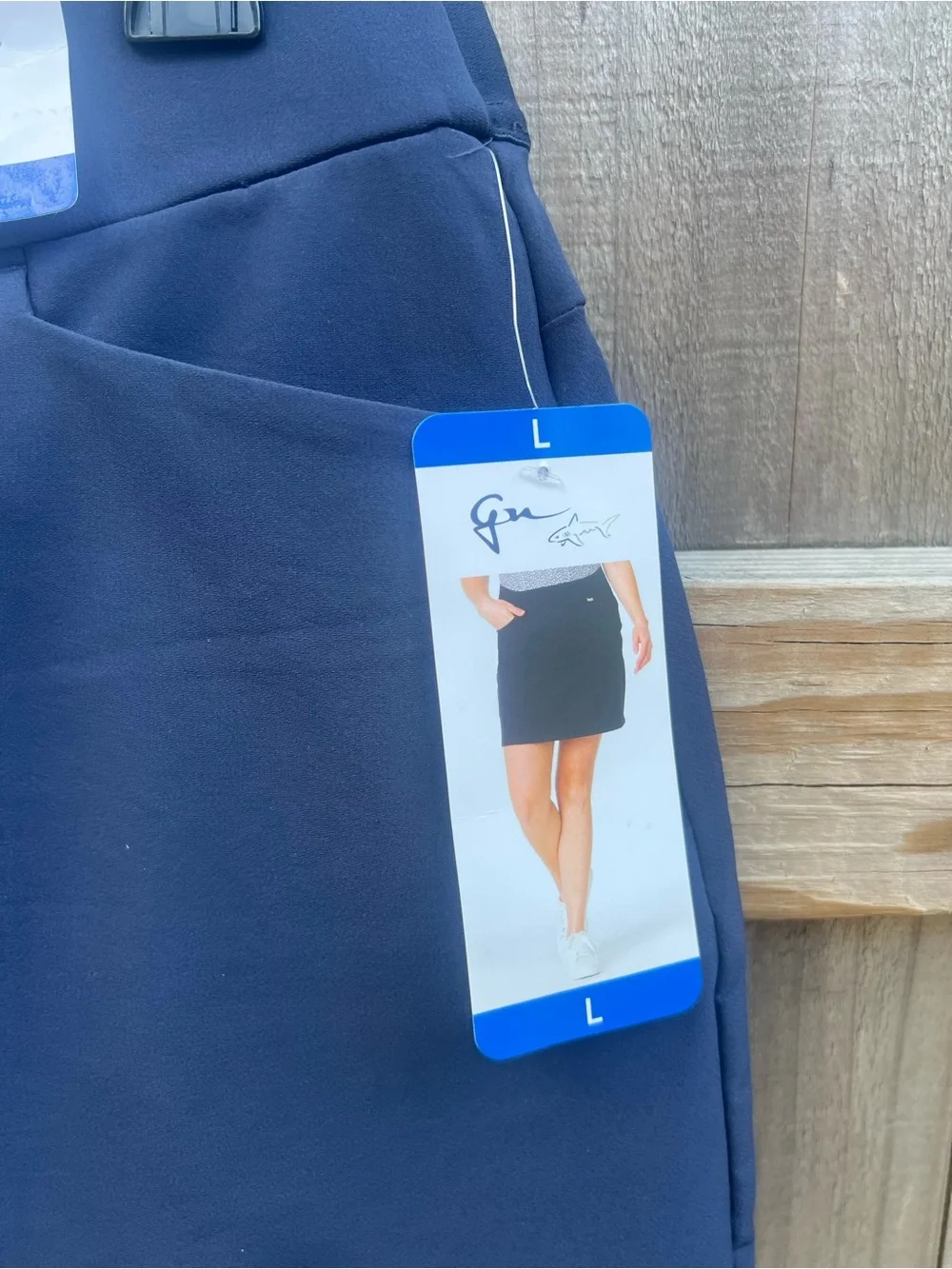 Greg Norman Navy Blue Golf Skort Size L NWT